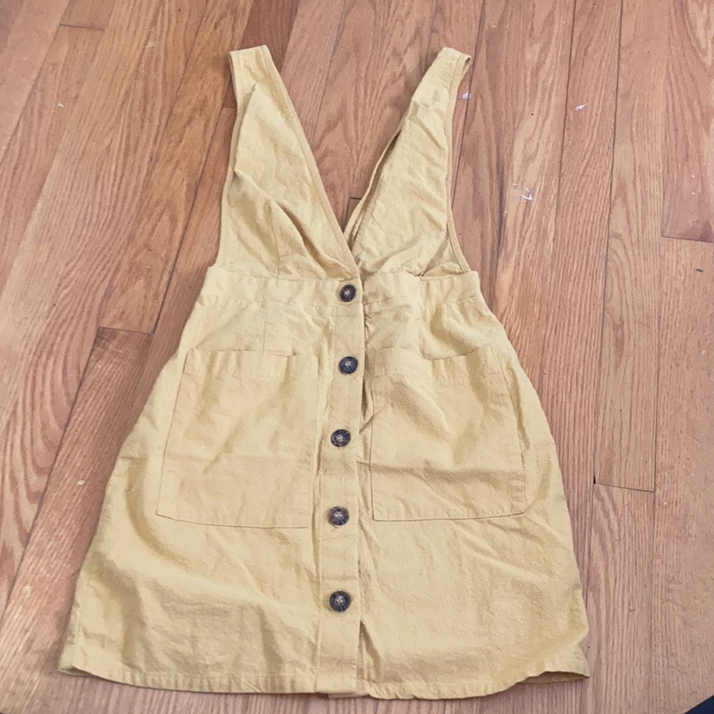 Mustard Color Sienna Sky Overall Dress